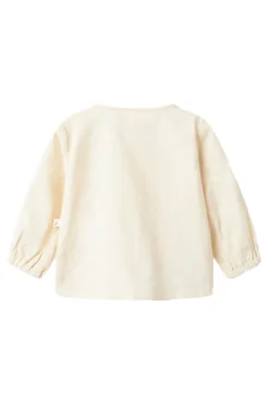 Baby blouse/overhemd grijs