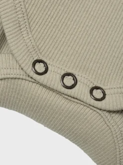 Baby romper korte mouw groen
