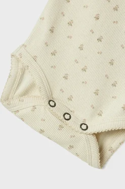 Baby romper lange mouw groen
