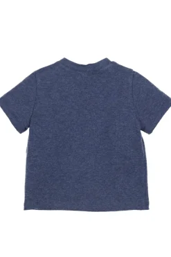 Baby t-shirt korte mouw blauw