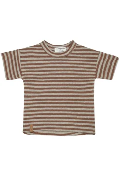 Baby t-shirt korte mouw bruin
