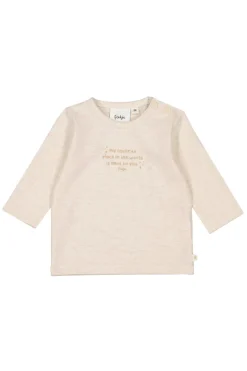 Baby t-shirt lange mouw bruin