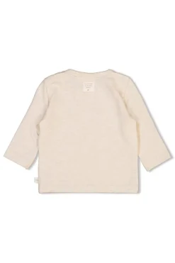 Baby t-shirt lange mouw bruin