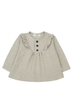 Baby t-shirt lange mouw ecru