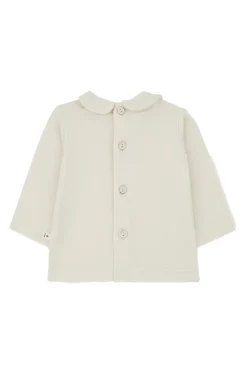 Baby t-shirt lange mouw ecru
