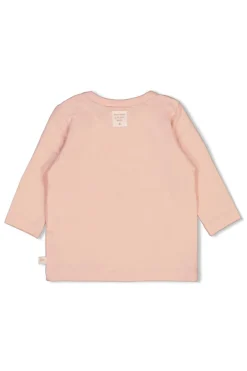Baby t-shirt lange mouw rose