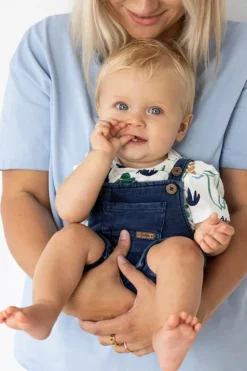 Baby tuinbroek blauw