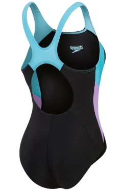 Bad/beach dames badpak sport zwart