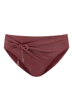 Bad/beach dames bikini slip bruin