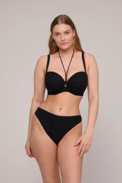 Bad/beach dames bikini slip zwart