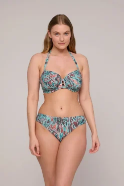 Bad/beach dames bikini slip groen