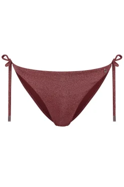 Bad/beach dames bikini slip bruin