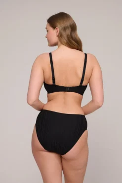 Bad/beach dames bikini slip zwart