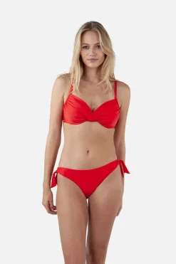 Bad/beach dames bikini slip rood