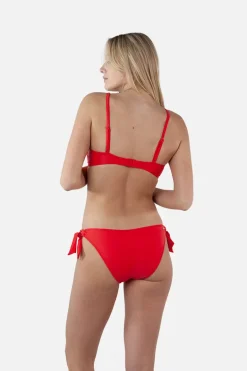 Bad/beach dames bikini slip rood