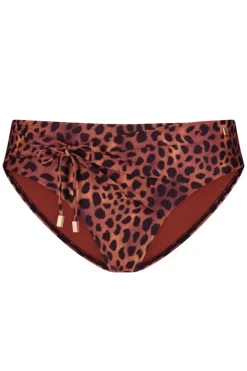 Bad/beach dames bikini slip bruin