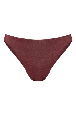 Bad/beach dames bikini slip bruin