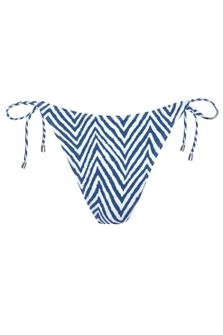 Bad/beach dames bikini slip blauw