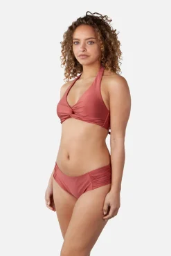 Bad/beach dames bikini slip bruin