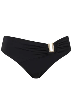 Bad/beach dames bikini slip zwart