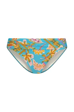 Bad/beach dames bikini slip blauw