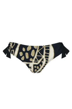 Bad/beach dames bikini slip zwart