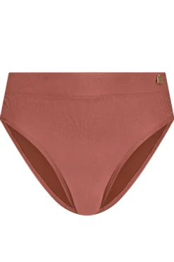 Bad/beach dames bikini slip bruin