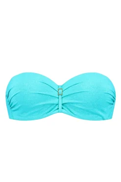 Bad/beach dames bikini top blauw