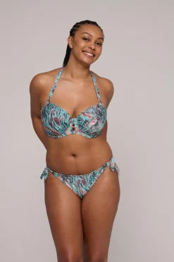 Bad/beach dames bikini top groen