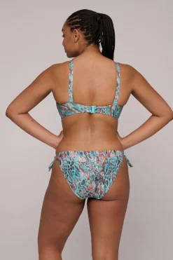 Bad/beach dames bikini top groen