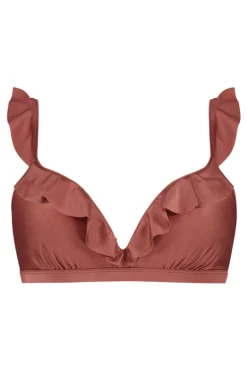 Bad/beach dames bikini top bruin
