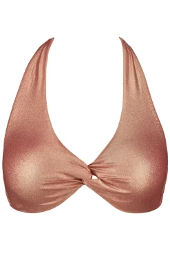 Bad/beach dames bikini top bruin