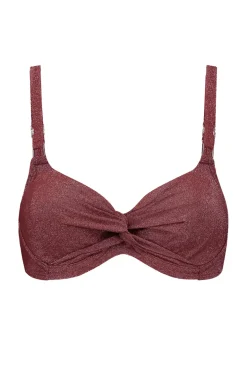 Bad/beach dames bikini top bruin