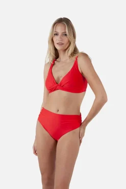 Bad/beach dames bikini top rood