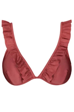 Bad/beach dames bikini top bruin