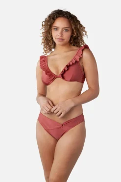 Bad/beach dames bikini top bruin