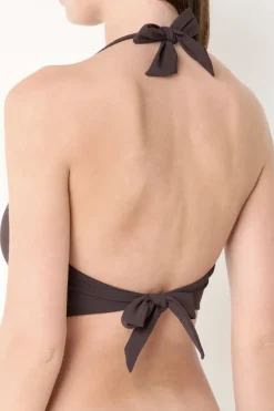 Bad/beach dames bikini top bruin