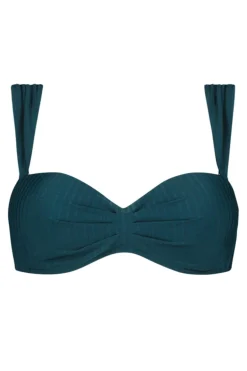 Bad/beach dames bikini top blauw