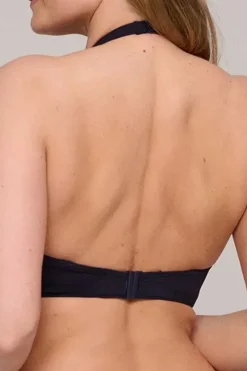 Bad/beach dames bikini top blauw
