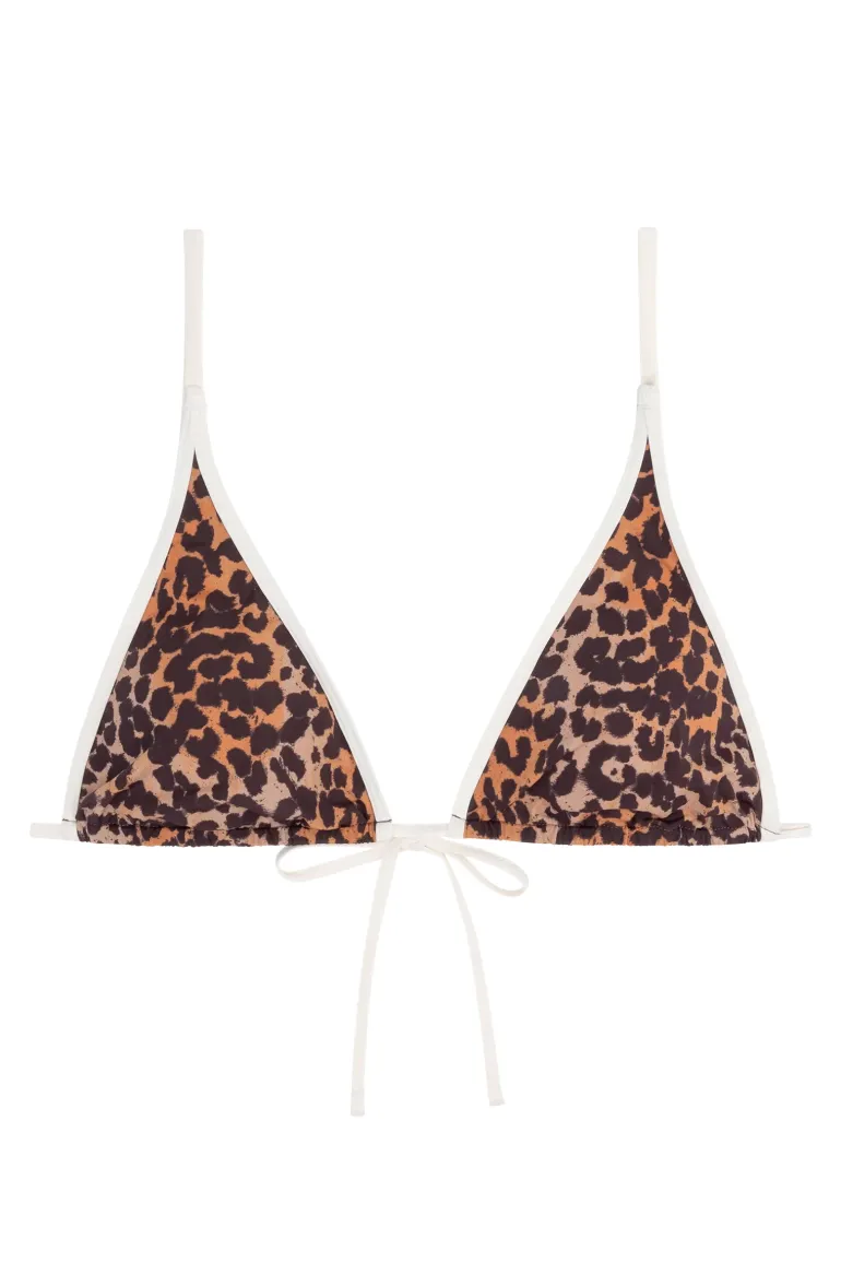 Bad/beach dames bikini top bruin