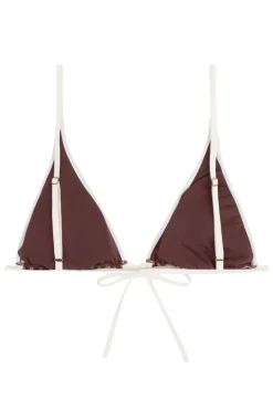 Bad/beach dames bikini top bruin