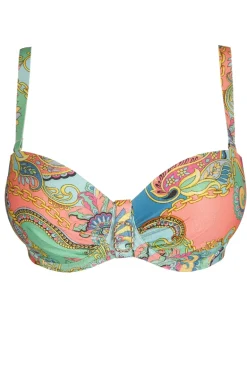 Bad/beach dames bikini top groen