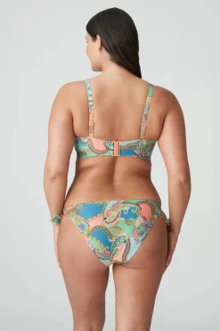 Bad/beach dames bikini top groen