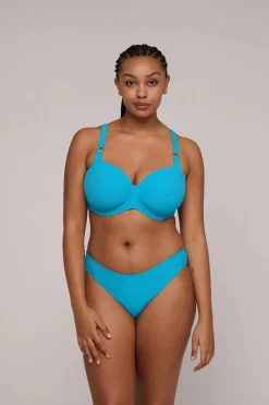 Bad/beach dames bikini top blauw