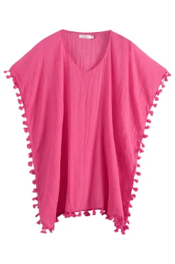 Bad/beach dames blouse strand rose