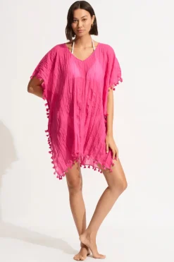 Bad/beach dames blouse strand rose