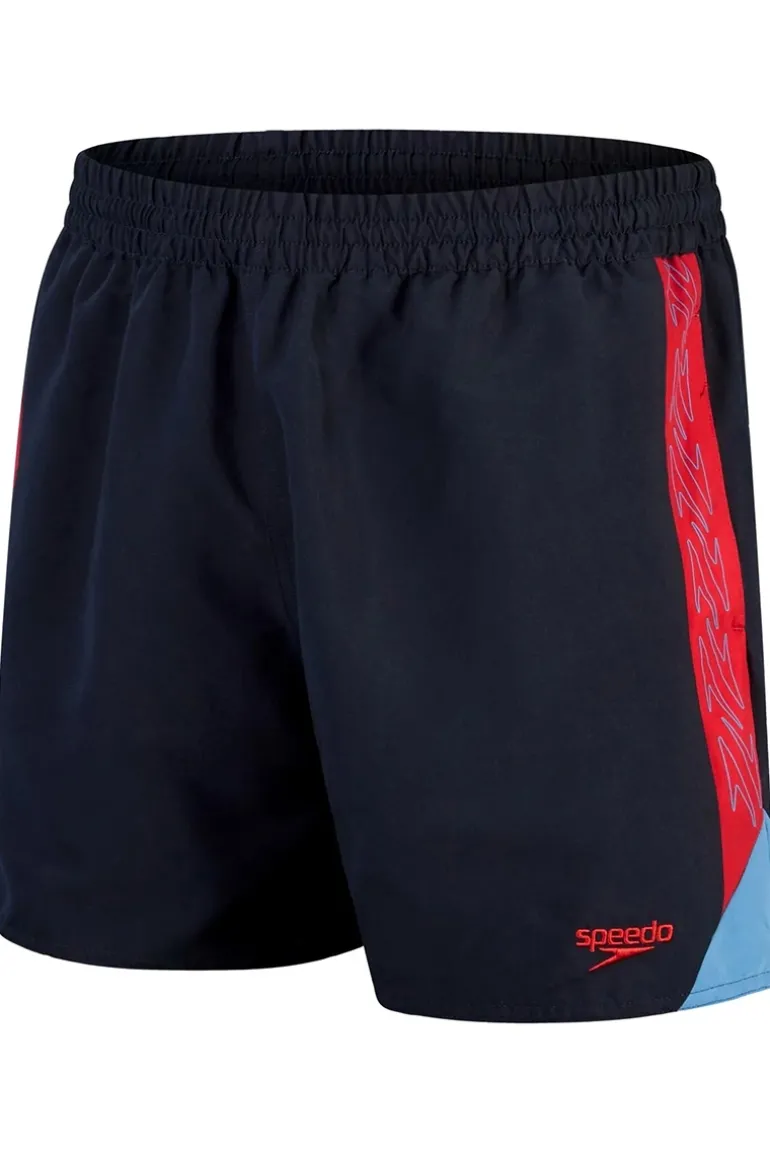 Bad/beach heren zwemshort blauw