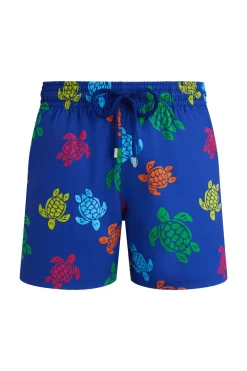 Bad/beach heren zwemshort blauw