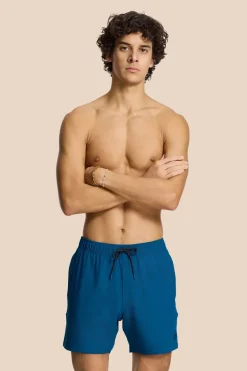 Bad/beach heren zwemshort blauw