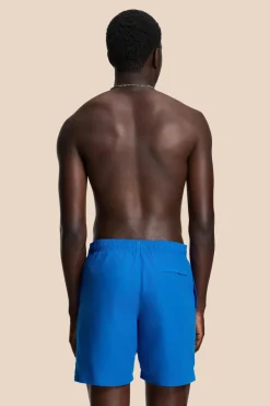 Bad/beach heren zwemshort blauw